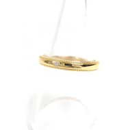 成色極佳的Justin Davis GRJ08 SPLENDOR 戒指，18K 金鑲鑽，15 號，重 3.4 克，男女皆宜，原價 242,000 日元