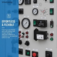 [VibeLiving] 6 Digits Hour Meter 100-250V Quartz Timer Counter Durable Fully Sealed for Industrial M