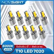 Novsight หลอดไฟ T10 Led 7020 Chip 6000K สําหรับติดตกแต่งภายในรถยนต์ 10 ชิ้น ภายในรถยนต์โดมหลอดไฟแสง 