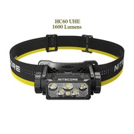NITECORE HC60 1600 Lumens UHE LED USB-C Rechargeable Headlamp L6XF TNHV RBCS