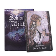 Divination Tarot Cards Solitary Witch Oracle Board Game Divination Tools 45pcs English Version Mysterious Divination Deck for Entertainment thrifty