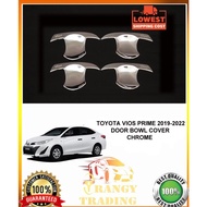 Toyota Vios 2019 to 2026 Door Bowl Cover Chrome ( Car Accessories )