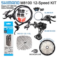 Brand newShimano Deore XT M8100 Groupset 12S Derailleur Shifter MTB Brakes M6100 Chain 12V Group Set
