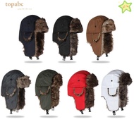 GORROS Russian Ushanka Warm Fur Trapper Ski Hat