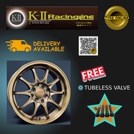 1PC NEW K-II RACINGLINE SPORT RIM 1302 AMBR 15 INCH WHEEL CE28 BEZZA MYVI AXIA BLM IRIZ ONLINE DELIV