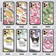 Silicone + Glass Case Flower motif image KAR-1 Case Samsung A20 Samsung M10S Samsung A31 Samsung A32