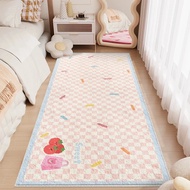 The bedside carpet 80cmx2m,80cm*1m6,60cm*1m6 thick foot mat in front of the bedroom bed is a heartwa