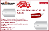 ARISTON 3626285 PRO RS J 35 3.0 SIN WATER HEATER / FREE EXPRESS DELIVERY