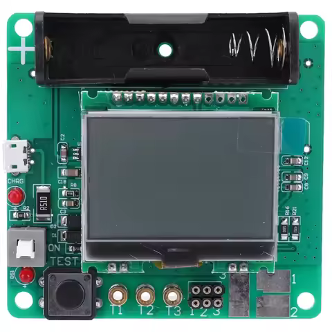 A11E-1Set Rechargeable Inductor Capacitor Tester Lithium Battery Inductance Capacitance Meter DIY MG