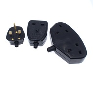 NEW UK British Standard Power Adaptor BS1363/A Detachable Female socket Male plug 13A 250V Black Whi