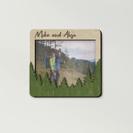 個性化森林牆壁裝飾 定製文字 20x25 厘米相框 壁掛式