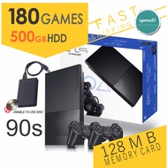 PS2 FMCB FULL SET + 180 GAMES + 500GB HDD + 2 CONTROLLER + 64MB MEMORY CARD [REFURBISHED]