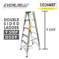 ORIGINAL Everlas DS09 9 Steps Double Sided Aluminium Ladder Tangga Lipat