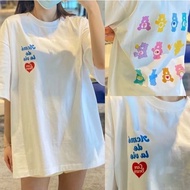 BAJU  AV Donuts  women's T-shirt men short sleeve adlv Women and girls tshirt  comfortable cartoon