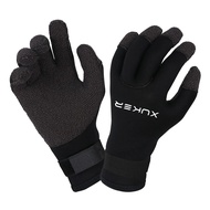XUKER Water Gloves, 3mm & 5mm Neoprene Five Finger Warm Wetsuit Winter Gloves for Scuba Diving Snork