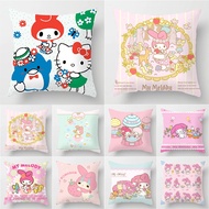 .Sanrio My Melody Printed Creative Cushion Cover 40x40cm/45x45cm/50x50cm Home Decor Pillow Cover For Sofa Decoration Polyester Pillowcase