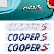 3D ABS MINI Cooper S Rear Boot Emblem Badge Trunk Logo Decals Sticker For Mini Coopers R50 R52 R53 R