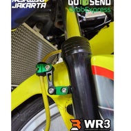 BRACKET BRACKET FRONT BRAKE HOSE CLAMP/ WR3 UNIVERSAL ZX25R ZX 25 RR NINJA 250 FI Z800 Z900 Z1000 R1