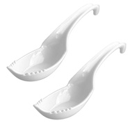 Ramen Terminator,2 in 1 Ramen Noodle Soup Spoon with Fork, Ramen Dominator, Noodle Snatcher (White,