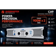Audiomaster CA9 Power amplifier White Ca9 900W with POWERFUL GOLD CAPACITORS GOLD HEAT SINK
