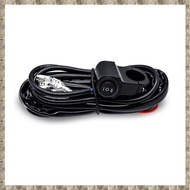 (RSDF) Motorcycle Spotlights Switch Light Bar/Work Light Fog Light on/Off Wiring Harness for Car Boa