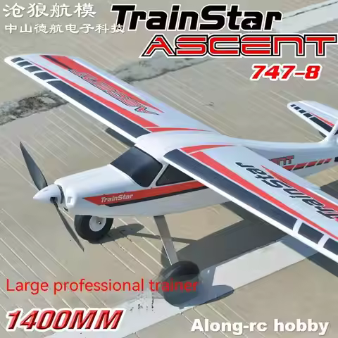Volantex RC V74708 TrainStar Ascent 747-8 1400mm Wingspan EPO Trainer Aircraft RC Airplane Beginner 