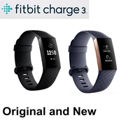 New Original Fitbit charge 3 Health and Fitness tracker with Heart Rate , Music, Sleep Tracking, One Size (S and L Bands Included) Wristband, Charger Packaging Included Warranty
