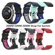 26 22 20mm Smart Watch Band Strap For Garmin Fenix 7X 6 6S 6X Pro 5X 5 5S 3HR D2 S60 Watch Quick Release Silicone Wristband