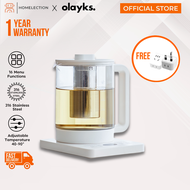 Olayks 1.5L Electric Health Kettle Stainless Steel Health Kettle Glass Kettle Health Pot 多功能养生壶 不锈钢养