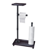 Laminate Solid Wood Industrial Style Cross-Border Tissue Rack Shelf Floor-standing Wall Partition lo