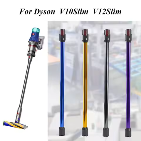 Metal Extension Tube for Dyson V10 V12 Slim Vacuum - Conductive Aluminum Wand Compatible with V10 Ab