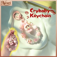Crybaby Keychain /Cute Handmade Beads Doll Keychain /Pink Crybaby Keychain Backpack Pendant