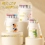 Silky Crayon Set For Kids Washable Non Toxic Drawing Painting water soluble Crayons蜡笔 Krayon Lukisan