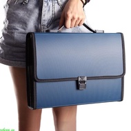 zebeaa. Large Capacity 26 Pocket Expanded File Box Clear View A4 Document Organiser Waterproof Offic