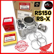 [JAMIN 100% ORI] RS150 RS V1 V2 RSX RS-X CYLINDER BLOCK SET COMP PISTON & PISTON RING ORIGINAL HONDA