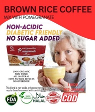 Brown Rice Coffee Plus Pomegranate Mix with Stevia Leaves Extract Immune System Booster
