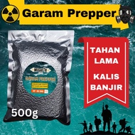 500g Garam Prepper TAHAN 20+ TAHUN Vacuum Pack Gred Askar Untuk Kesiapsiagaan Bencana MRE Ration