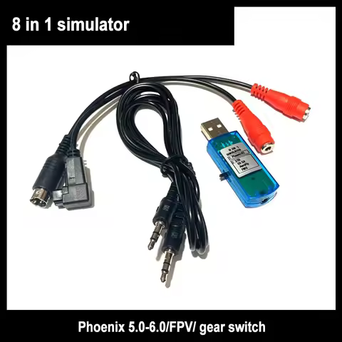 8in1 8-In-1 Usb Flight Simulator Computer Flight Simulator Is Applicable To Xtr5 Fms G3 G4 Fpv Aircr