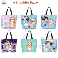 【In Stock】 Bluey Printed Shoulder Bag Fashion Cute Shopping Portable Bag.
