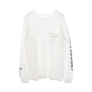 【二手】Chrome Hearts 長袖T卹 FUCK YOU 臂標圓領純棉長袖T卹 男款 A