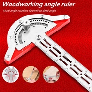 Woodworkers Edge Protractors Woodworking Ruler Angles Measure Stainless Steel Baseboard Crafts 8