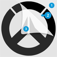 Laptop Decal Sticker Video Game Console Overwatch Logo DVA