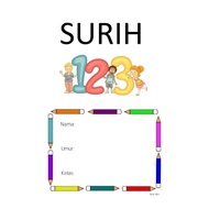 4 to 6 years old: PDF Buku Aktiviti Surih 123. Surih nombor 1-100. Tracing 1 to 100