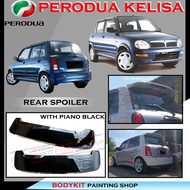 PERODUA KELISA (L700)2001-2007 REAR SPOIELR WITH PAINT(PIANO BLACK) ROOF SPOILER TAIL TRUNK BOOT LIP