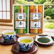 仲井芳東園 日本宇治 上煎茶及煎茶｜兩款茶葉各具日常層次｜禮盒裝 各100g 此日期前最佳：2027年08月18日