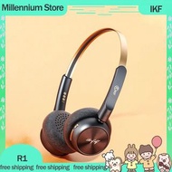 ikf R1 Retro Bluetooth Wireless Headphone Lightweight Design Headset Hifi Quality Tone Ipx5 Metal De