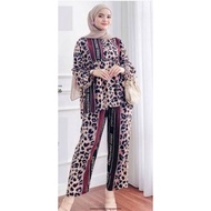 New Arrival 🇲🇾 Women Set Blouse Dolly Printed + Seluar Plus Size