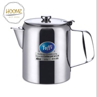 TOFFI STAINLESS STEEL COFFEE POT WITH LID (48oz/70oz/100oz)