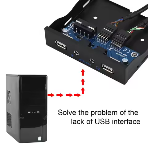 Floppy Front Panel Front Panel USB Front Panel USB2.0 HDAUDIO Floppy Front Panel 3.5'' 9Pin to 2 USB