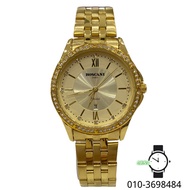 Roscani Gold Dial Gold Stainless Steel Band Fashion Ladies Watch BLS115T1